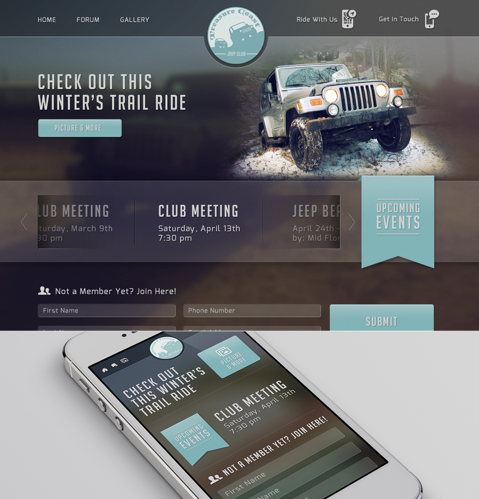 withjack responsive contact form web design concept